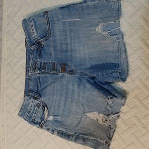 Distressed Jean Shorts